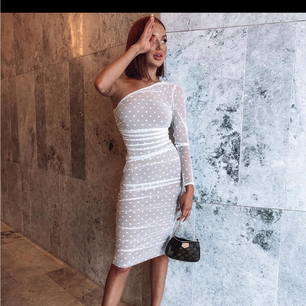 Espresso Martini Midi Dress White - XS